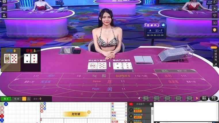 经典百家乐游戏界面